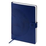 Ежедневник недатированный, А5, 136л., кожзам, Berlingo "Symbol", с магнитной застежкой, синий