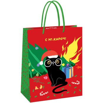 Пакет подарочный 26*32*12см MESHU 