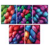 Тетрадь 96л., А5, клетка BG "Цветное плетение", выб.лак