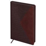 Ежедневник датированный 2026г., А4, 176л., твердый переплет, кожзам, BG "Reptile. Burgundy", бургунди, цветной срез, карман