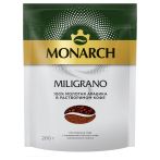 Кофе растворимый Monarch "Miligrano", сублимированный, с молотым, мягкая упаковка, 200г Кофе растворимый Monarch "Miligrano", сублимированный, с молотым, мягкая упаковка, 200г