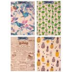 Планшет с зажимом Berlingo "Craft" А4, крафт-бумага, с рисунком, ассорти