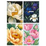 Блокнот А5 60л. на гребне BG "Цветочная тема"