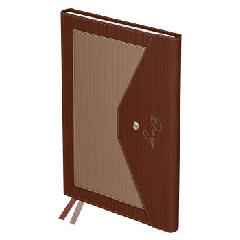 Ежедневник недатированный, А5, 136л., твердый переплет, кожзам, BG 