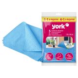 Салфетка для уборки York "Премиум", вискоза, свойства хлопка, сверхвлаговпитывающая, 4+1шт., 35*50см Салфетка для уборки York "Премиум", вискоза, свойства хлопка, сверхвлаговпитывающая, 4+1шт., 35*50см