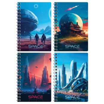 Записная книжка А6 80л. на гребне BG 