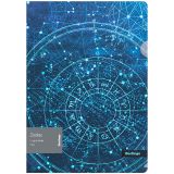 Папка-уголок Berlingo "Zodiac" A4, 200мкм, с рисунком, с эффектом блесток