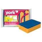 Губки для посуды York "Премиум", поролон с абразивным слоем, 10,5*7,5*3 см, 5шт Губки для посуды York "Премиум", поролон с абразивным слоем, 10,5*7,5*3 см, 5шт