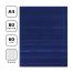 Тетрадь 80л., А4 клетка BG, бумвинил, синий