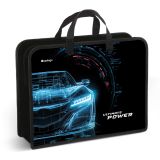 Папка с ручками 1 отделение, А4 Berlingo "Ultimate power", 340*245*100мм, пластик, на молнии