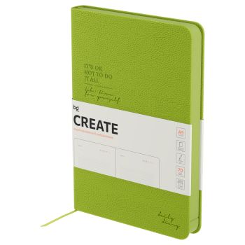 Ежедневник недатированный, А5, 136л., твердый переплет, кожзам, BG 