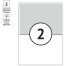 Этикетки самоклеящиеся А4 50л. OfficeSpace, белые, 02 фр. (210*148,5), 70г/м2