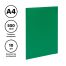 Папка с 10 вкладышами СТАММ А4, 9мм, 500мкм, пластик, зеленая