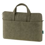 Сумка для ноутбука 15,6" Först "Suede Style", полиуретан, оливково-серый, мягкий подклад, внешнее отделение Сумка для ноутбука 15,6" Först "Suede Style", полиуретан, оливково-серый, мягкий подклад, внешнее отделение