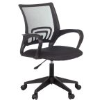 Кресло оператора Бюрократ CH-695NLT, спинка сетка черная TW-01, сиденье ткань черная TW-11, пиастра (до 120кг)