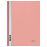 Папка-скоросшиватель пластик. СТАММ "Акцент" А4, 180мкм, коралловая с прозр. верхом
