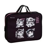 Папка текстильная с ручками 1 отделение, А4 Berlingo "Little Paws", 350*265*75мм, текстиль, на молнии