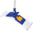 Швабра OfficeClean Professional, телеск. ручка, пласт. держ. 40см, насадка МОП микрофибра/абразив(карман)
