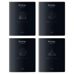 Тетрадь 48л., A5, клетка Berlingo "DoubleBlack", 80г/м2, УФ-лак, черный, ассорти