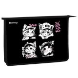 Папка для тетрадей 1 отделение, А4 Berlingo "Little Paws", 340*245*40 мм, пластик, на молнии