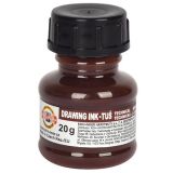 Тушь акриловая плакатная Koh-I-Noor, 20гр, коричневая, флакон