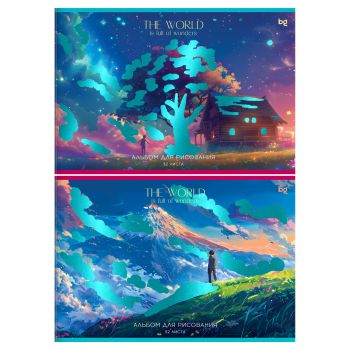 Альбом для рисования 32л., А4, на скрепке BG 