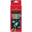 Карандаши цветные Faber-Castell, 10цв., металлик, заточен., картон. упаковка