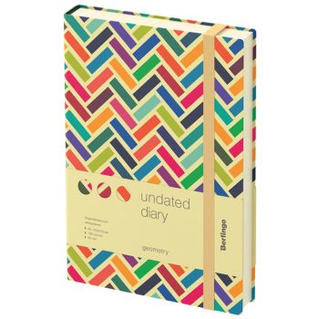 Ежедневник недатированный, А5, 136л., кожзам, Berlingo 