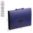 Папка-портфель 13 отделений OfficeSpace А4, 700мкм, на замке, пластик, синий