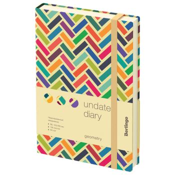 Ежедневник недатированный, В6, 136л., кожзам, Berlingo 