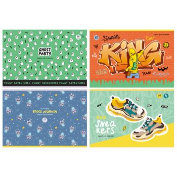 Альбом для рисования 20л., А4, на скрепке BG 