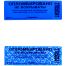 Пломба-наклейка номерная 66*22мм, цвет синий 1000шт./рул