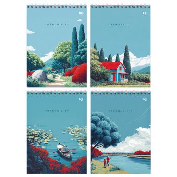 Блокнот А5 60л. на гребне BG 