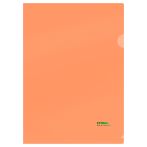 Папка-уголок СТАММ "Сияние" А4, 180мкм, пластик, непрозрачная, оранжевый