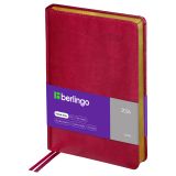 Ежедневник датированный 2026г., А5, 184л., кожзам, Berlingo "xGold", зол. срез, фуксия