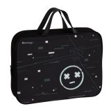 Папка текстильная с ручками 1 отделение, А4 Berlingo "Smile", 350*265*75мм, текстиль, на молнии