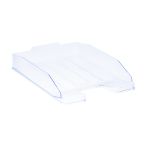 Лоток для бумаг горизонтальный СТАММ "Эксперт", прозрачный