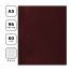 Тетрадь 96л., А5 клетка BG, бумвинил, бордовый