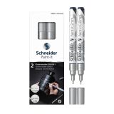 Набор маркеров для декорирования Schneider "Paint-It 060/061" 2шт., хром, 0,8мм + 2мм, картон. упаковка Набор маркеров для декорирования Schneider "Paint-It 060/061" 2шт., хром, 0,8мм + 2мм, картон. упаковка