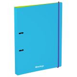 Папка на 2 кольцах Berlingo "Raze" А4, 24мм, 600мкм, D-кольца, с внутр. карманом, голубая, софт-тач