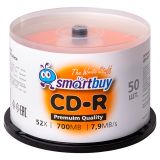 Диск CD-R 700Mb Smart buy 52x Cake Box (50шт) Диск CD-R 700Mb Smart buy 52x Cake Box (50шт)