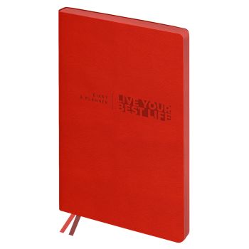 Ежедневник недатированный, А6+, 136л., мягкий переплет, кожзам, BG 