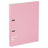 Папка на 2 кольцах Berlingo "Haze" А4, 24мм, 600мкм, D-кольца, с внутр. карманом, розовая, софт-тач
