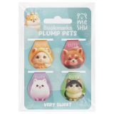 Закладки магнитные для книг, 4шт., MESHU "Plum pets", голографическая фольга Закладки магнитные для книг, 4шт., MESHU "Plum pets", голографическая фольга