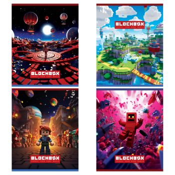 Тетрадь 96л., А5, клетка, на гребне BG 