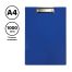 Планшет с зажимом СТАММ А4, 1000 мкм, пластик, синий