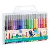 Фломастеры Berlingo "Жил-был кот", 24цв., смываемые, блистер