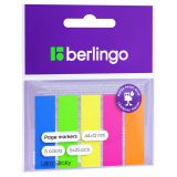 Флажки-закладки Berlingo "Ultra Sticky", 44*12мм, 25л*5 неоновых цветов, европодвес Флажки-закладки Berlingo "Ultra Sticky", 44*12мм, 25л*5 неоновых цветов, европодвес