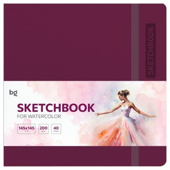 Скетчбук для акварели 40л., 145*145 BG 