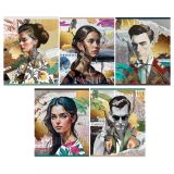 Тетрадь 48л., А5, клетка Greenwich Line "Мода", матовая ламинация, тиснение фольгой, выб. лак, 70г/м2